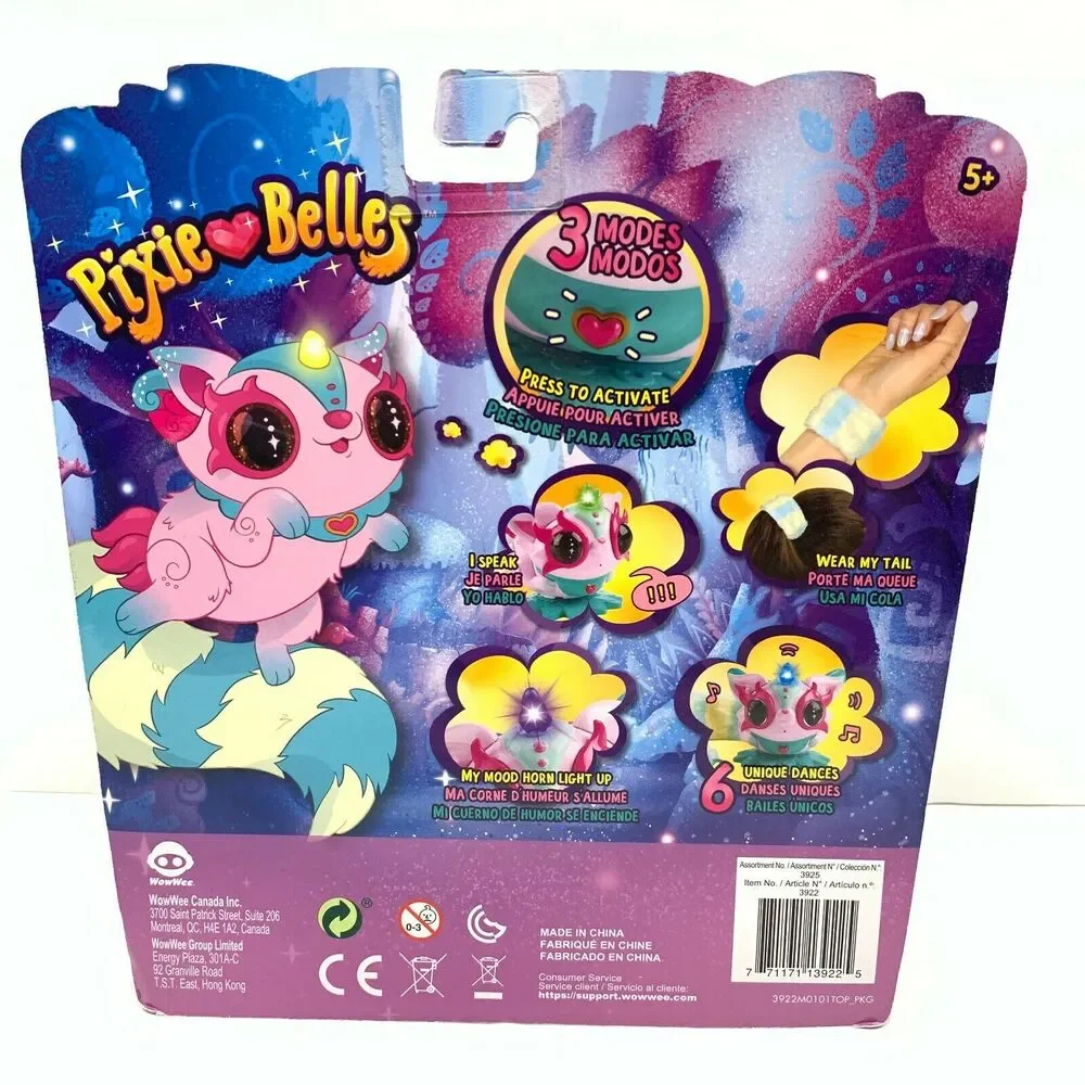 Pixie Belles 2 Pack Interactive Enchanted Animal Toy Rosie Pink for Kids 5+